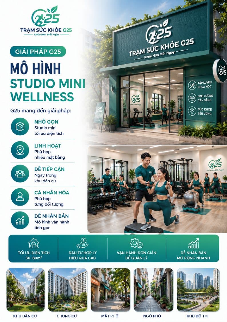 Preview mô hình studio mini wellness G25